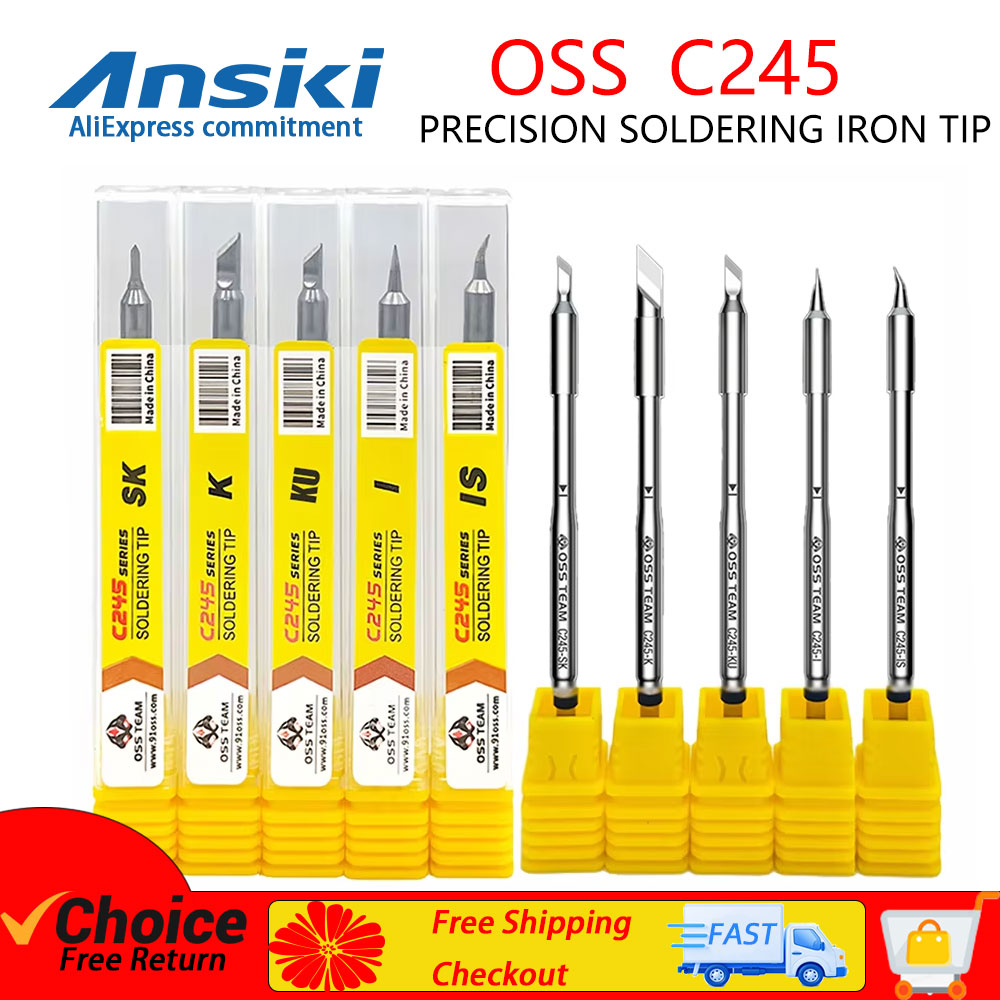 Electronics Repair Kit With Soldering Iron - OSS C245 Soldering Iron Tip Precision