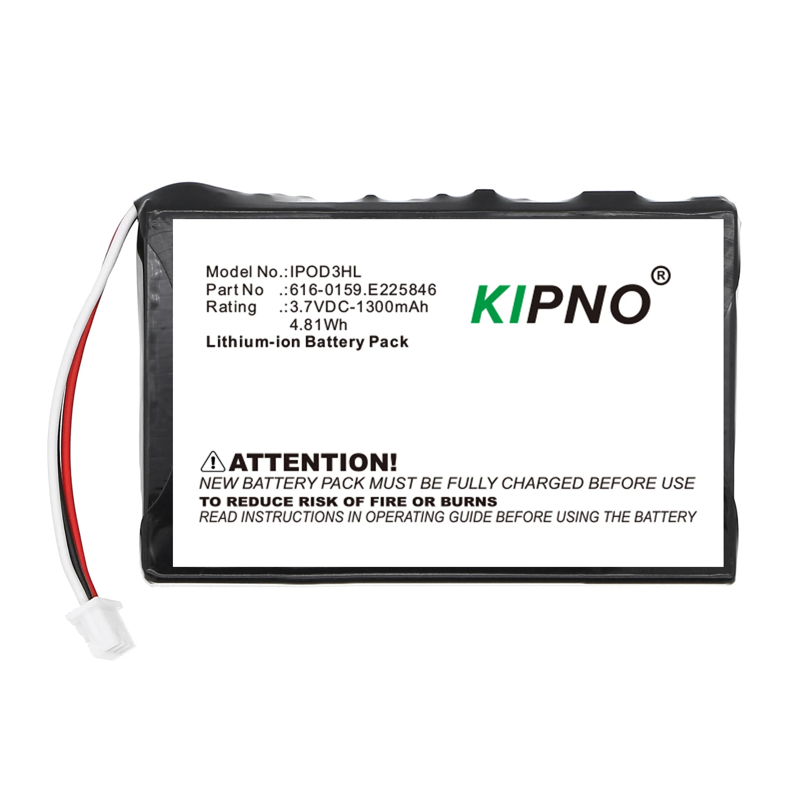 KIPNO Battery For IPod 3 3G 3r - Phone Battery Replacement recension och pris