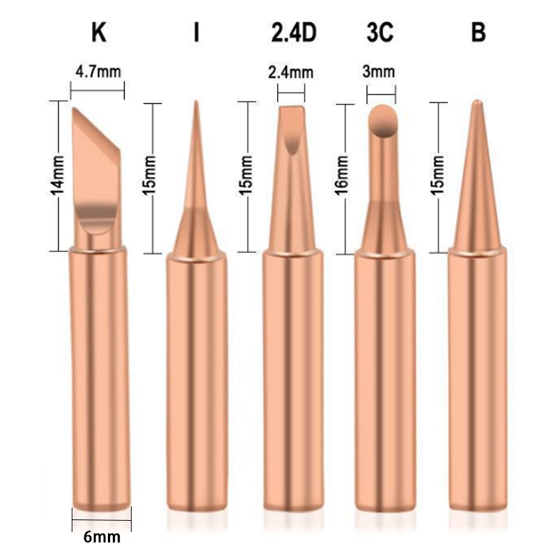 5PCS/Lot Pure Copper Soldering - Electronics Repair Kit With Soldering Iron recension och pris