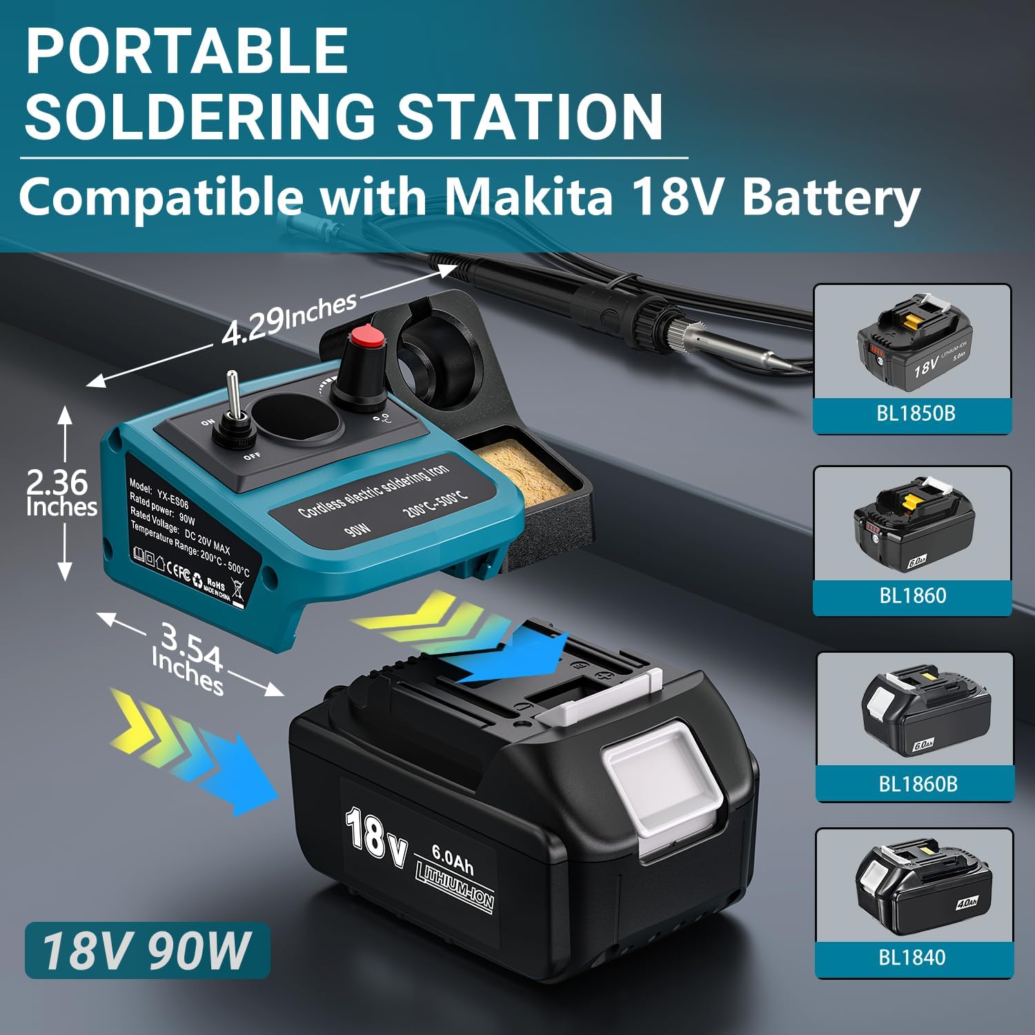 90W LED Digital Cordless Solde - Electronics Repair Kit With Soldering Iron recension och pris
